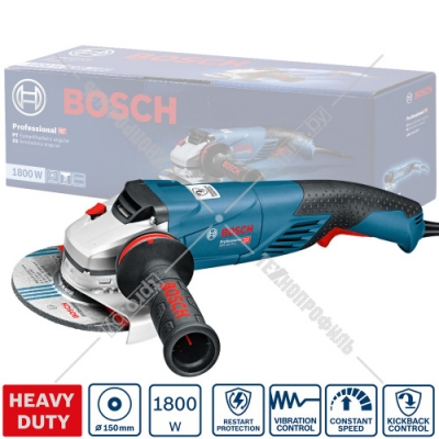 Угловая шлифмашина GWS 18-150 L Professional BOSCH (06017A5000)