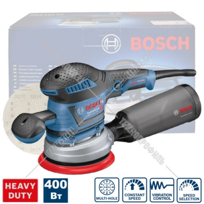 Эксцентриковая шлифмашина GEX 40-150 Professional BOSCH (060137B202)