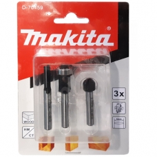 Набор фрез по дереву, хв. 6 мм (3 шт) MAKITA (D-70459) (аналог D-30209)