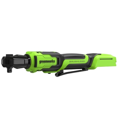Гайковерт-трещотка Greenworks GD24RWK5 24V (80Нм) редуктор 70 мм, аккумуляторный, с АКБ 5 А/ч и ЗУ (в сумке)