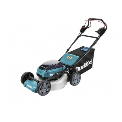 Газонокосилка аккумуляторная MAKITA DLM 462 Z (18.0 В, самоход., шир. 460 мм, выс. 20-100 мм, пластм. корпус, мульчир., траосборн)