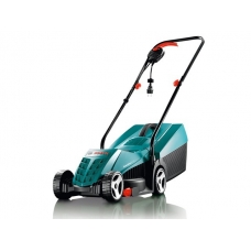 Газонокосилка электрическая BOSCH ROTAK 32 NEW (1200 Вт, шир.32 см, выс. 20-60 мм, пластм. корпус, без мульчир., травосборник 31 л)