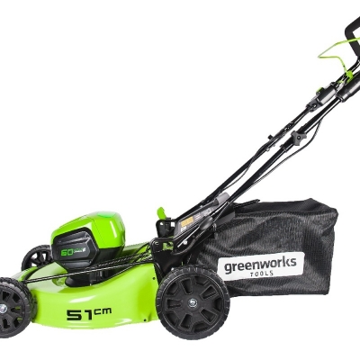 Газонокосилка самоходная, аккумуляторная Greenworks GD60LM51SP, 60V, 51 см, с 1хАКБ 4 А.ч. и ЗУ