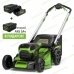 Газонокосилка Greenworks GD60LM51SP 60V (51 см) самоходная аккумуляторная, с 2×АКБ 5А/ч и двойным ЗУ Газонокосилка Greenworks GD60LM51SP 60V (51 см) самоходная аккумуляторная, с 2×АКБ 5А/ч и двойным ЗУ