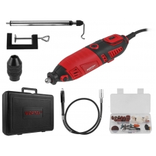 Гравер электрический WORTEX MG 3219 E в чем. +аксессуары 185 вт, 8000-35000 об/мин, цанга 2.4/3.2 мм