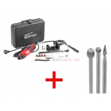 Гравер электрический WORTEX MG 3218 E в чем. + аксессуары+АКЦИЯ (В ПОДАРОК высокоскоростные насадки ETAM3206318+ETAM3204818+ETAK3203218)
