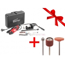 Гравер электрический WORTEX MG 3218 E в чем.+АКЦИЯ ETAM3206318 ETDB3215018 ETCA3220018 (В ПОДАРОК Высокоскоростная насадка 6.3 мм, Шлифовальная лента