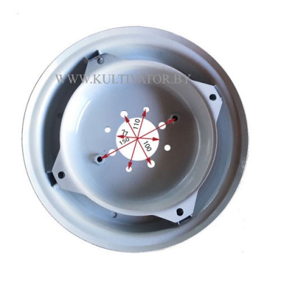 Диск колеса 6.00-12 мотоблока универс.(340х100)