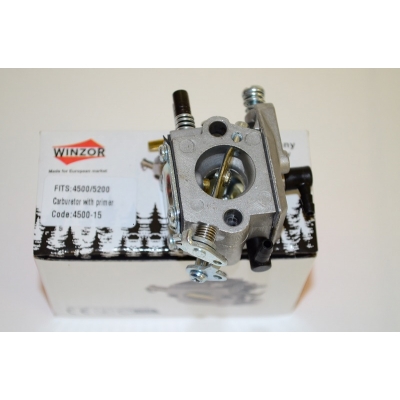 Карбюратор к китайской бензопиле 4500/5200 с подкачкой