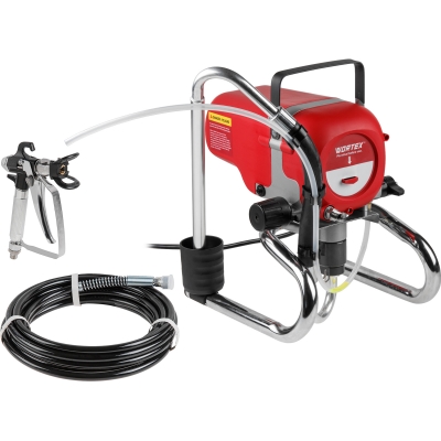 Безвоздушный окрасочный аппарат WORTEX LS 2215 в кор. 1200 Вт, 1.6 л/мин, 227 Бар, шланг 7.6 м