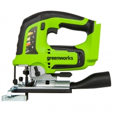 Лобзик Greenworks GD24JSK2 24V (100 мм) аккумуляторный, с АКБ 2 А/ч и ЗУ