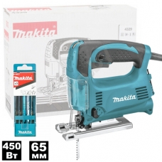 Лобзик электрический 4329X6 (4329 X6) + набор пилок Super Express (B-48527) MAKITA