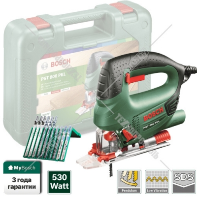 Лобзик электрический PST 800 PEL BOSCH (06033A0101)