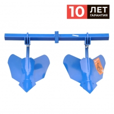 Окучник SKIPER ОР-1-01 2-х рядный (с круглой стойкой и балкой "ромб") для мотоблока МТЗ. Полимер.