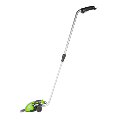 Ножницы садовые Greenworks G7,2GS 7.2V со встроенным аккумулятором на 2 А/ч и ручкой-удлинителем