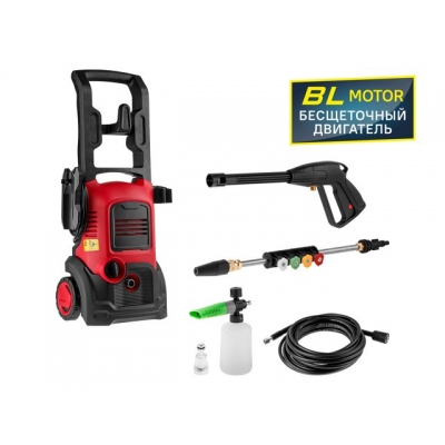 Очиститель высокого давления WORTEX PW 1420-1 (БЕСЩЁТ.ДВИГ., 1.8 кВт, 140 Бар, 390 л/ч, шланг 8 м)