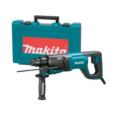 Перфоратор MAKITA HR 2641 в чем. (800 Вт, 2.4 Дж, 3 реж., патрон SDS-plus, вес 3.1 кг)
