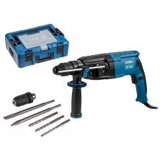 Перфоратор BULL BH 2802 в чем. Xcase 850 Вт, 3.2 Дж, 28 мм, 4 реж. + 2 зубила, 3 сверла, БЗП