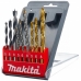 Набор сверл 5/6/8 мм по металлу/дереву/камню (9 шт) Makita (D-08660)