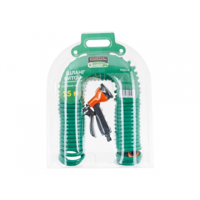 Шланг витой 15м + поливочный набор STARTUL GARDEN (ST6015-03)