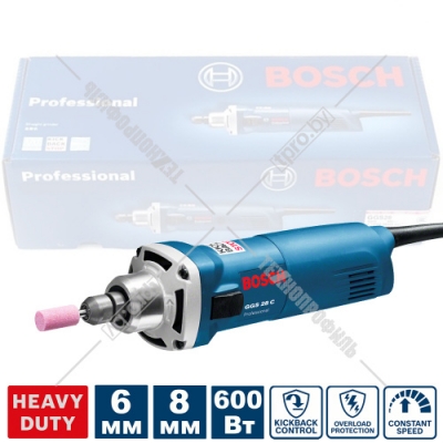 Прямая шлифмашина GGS 28 C Professional BOSCH (0601220000)
