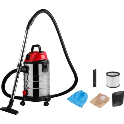 Пылесос строительный WORTEX VC 2515-1 WS 1400 Вт, 25 л, провод 4 м, шланг 3 м