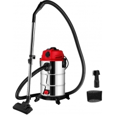Пылесос строительный WORTEX VC 3014 WS 1200 Вт, 30 л, провод 4.5 м, шланг 3 м