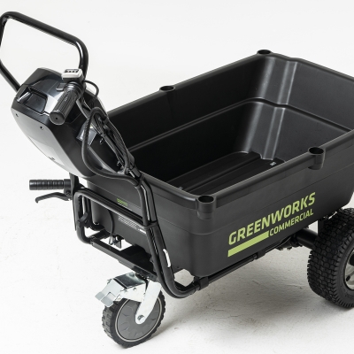 Садовая тележка аккумуляторная самоходная Greenworks 82GC 82V, 106л