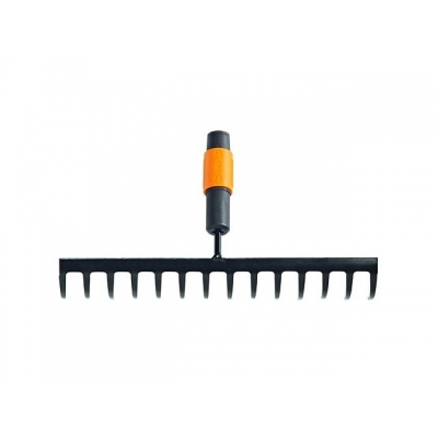 Грабли мет. для грунта 14 зубьев FISKARS QuikFit (135511) (14 зубьев из закаленной боросодержащей стали черенки QuikFit: 1000666, 1000664, 1000661)