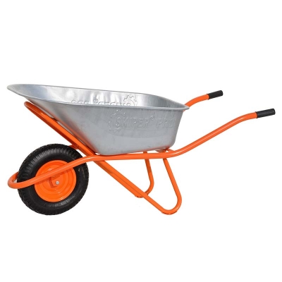 Тачка строительная SKIPER 130 expert PRO (до 130 л, до 300 кг, 1x4.00-8, пневмо, ось 16*100)