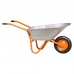 Тачка строительная BRADO 1x150 OPTIMA (до 150л, до 250 кг, 1х4.00-8, пневмо , ось 16*125)