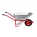 Тачка строительная SKIPER 125 X-MODE (до 125л, до 280кг, 1x4.00-8, пневмо, ось 16х100, разб. рама)