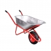 Тачка строительная SKIPER 125 X-MODE (до 125л, до 280кг, 1x4.00-8, пневмо, ось 16х100, разб. рама)