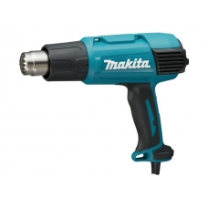 Термовоздуходувка MAKITA HG 6031 VK в чем. + набор сопл (1800 Вт, 2 скор., 50-600 °С, ступенч. рег.)