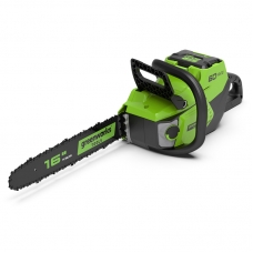 Цепная пила аккумуляторная Greenworks GD60CS40, 60V, 40 см, с 1хАКБ 2 А.ч и ЗУ