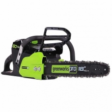 Цепная пила аккумуляторная Greenworks GD80CS45K2, 80V, 45 см, с 1хАКБ 2 А.ч и ЗУ