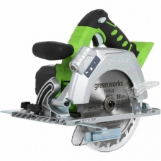 Циркулярная пила аккумуляторная Greenworks G24CS, 24V, с 1хАКБ 2 А.ч. и ЗУ