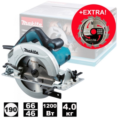 Пила циркулярная HS7601X1 (HS 7601 X1) + диск B-31245 MAKITA