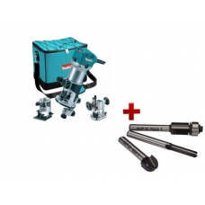 Фрезер кромочный MAKITA RT 0700 CX2 + аксессуары + АКЦИЯ Набор фрез 3 шт. D-70459 (710 Вт, цанга 8 мм, 30000 об/мин, регул. об.)