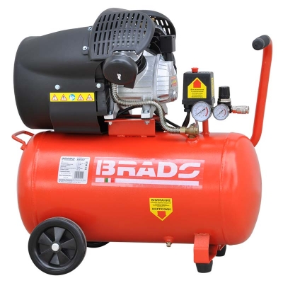 Воздушный компрессор BRADO AR50V (до 400 л/мин, 8 атм, 50 л, 220 В, 2.2 кВт)