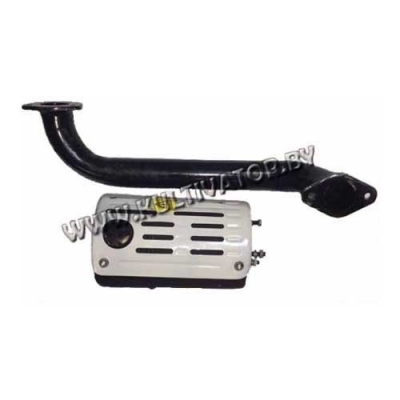 Глушитель минитрактора с накладкой