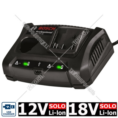 Зарядное устройство универсальное GAX 18V-30 Professional BOSCH (1600A011A9)